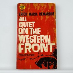 Vintage 1965 All Quiet On The Western Front Paperback Erich Maria Remarque Crest