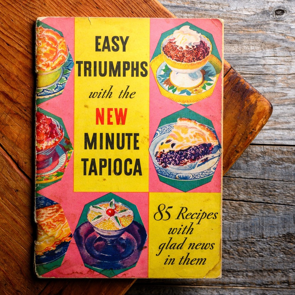 1934 General Mills EASY TRIUMPHS w NEW MINUTE TAPIOCA 85 Recipes -Depression Era