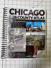 Chicago 6 County Atlas Spiral Bound Paperback Street Atlas Warren Map Ships Fast