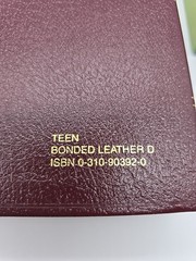 Holy Bible NIV TEEN Study Bible Zonderan Bonded Leather English Burgundy in Box