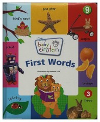 FIRST WORDS Baby Einstein BOARD Book BABY Toddler NEW Early LEARNING Ages 0-…