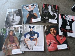 Elle Magazines – Lot of (7) Issues – 2020 2022 2023 2024 Beyonce Doja Cat Gigi