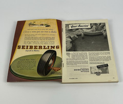 Popular Mechanics October 1945 Magazine Atomic Power Peace WWII Era Sheaffers Ad