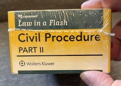 Emanuel Law in a Flash: Civil Procedure Part II 2 6th Edition Joel Friedman NEW