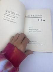 1963 Book-Listen to Leaders in Law Edition by Albert Love & James Saxon Childers