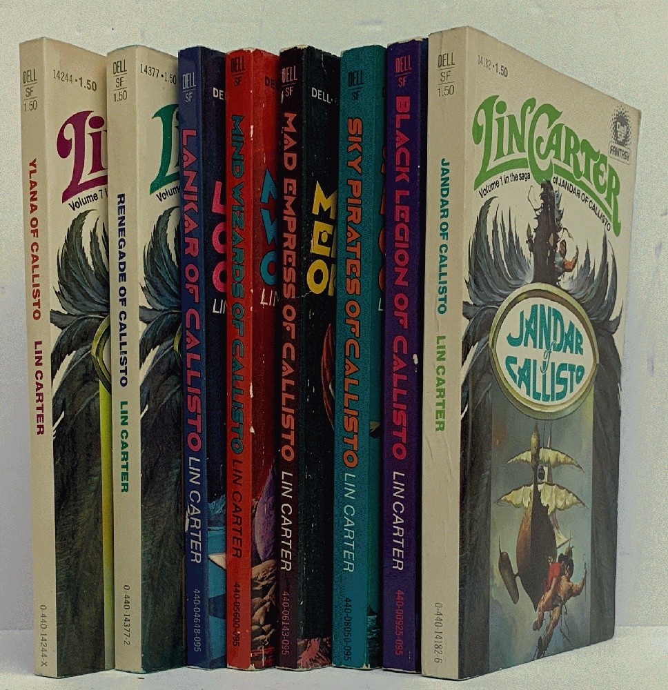 Lin Carter: Jandar of Callisto Books 1-8 [7 First Printings]