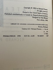 Richard Powers Galatea 2.2. First Edition. Very Fine in Dust Jacket.