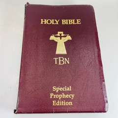 Holy Bible New King James Version Prophecy Edition TBN 1985 Hardcover