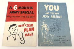 Vintage 1950’s ARMY RECRUITMENT BOOKLETS PAMPHLETS (2) – Norristown, PA