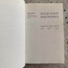 Vintage 1966 EE Solid State Electronics by Wang (Berkeley) Cloth DJ VG+ 1st