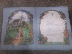 Vintage Handmade Cloth Book Of Children’s Prayers