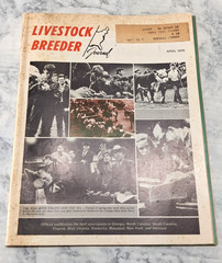 Vtg Livestock Breeder Journal APRIL 1970~Livestock Farming