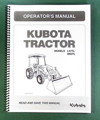 Kubota L47TL M62TL Operator’s Manual: 159 Pages & Protective Covers!