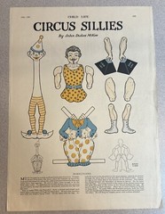 1926 July CHILD LIFE MAGAZINE – ONLY Pages 439-440 Activity Sheet CIRCUS SILLIES
