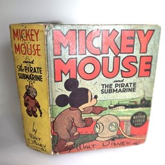 1939 Mickey Mouse Pirate Submarine Disney Big Little Book BLB