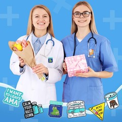 Giegxin 40 Pcs Funny Nurse 0.39 – 1.54 inches / 1 – 3.9 cm, assorted colors