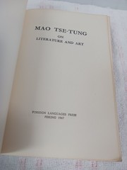 Mao Tse-Tung on Literature and Art 1967 Foreign Languages Press Peking FLP China