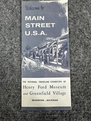 Vintage Tri-Fold Pamphlet Brochure Henry Ford Museum & Greenfield Village