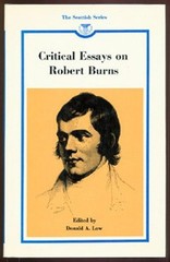 Critical Essay on Robert Burns Hardcover