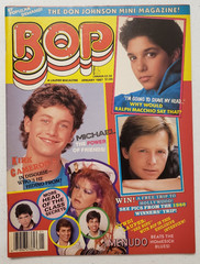 Bop Magazine January 1987 Madonna~Kirk Cameron~Alyssa Milano~Cyndi Lauper~1980s