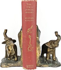 1925 the JUNGLE BOOK Antique FIRST EDITION Stated COLOR Rudyard KIPLING art B&W