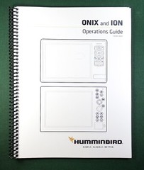 Humminbird Onix & Ion Instruction Manual: Full Color 262 Pages & Clear Covers!