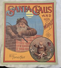 Santa Claus and His Works Oversized Illustrated 1972 Vintage Story Book