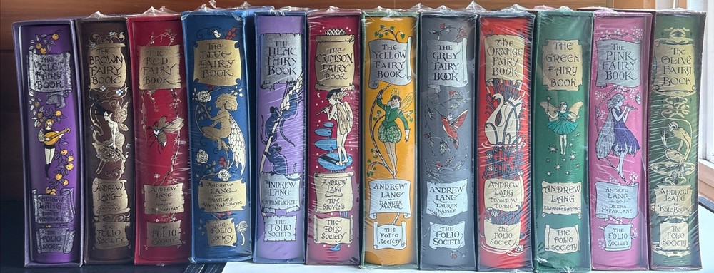 Folio Society ANDREW LANG’S Rainbow Fairy books in 12 vols – All but one SEALED