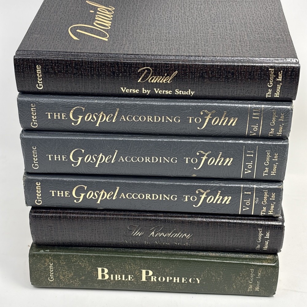 Gospel According to John Vol 1 2 3 Revelation Daniel Bible Prophecy Greene Hour