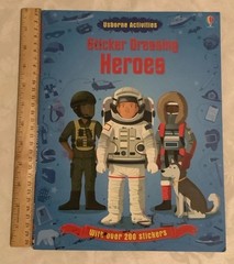 Usborne Activities 200 Stickers Dressing HEROES 2012 M Cullis EDC Publishing SC