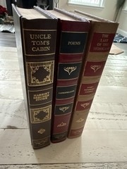 Classic Literature HC Lot Stowe Longfellow Cooper Gilt Hardcover 1976