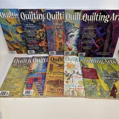 Quilting Arts Magazine lot of 9 Magazines Various Issues 2001-2011