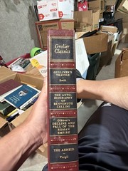 50’s ERA Grolier Classics Burgandy Books Gullivers Travels