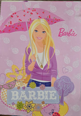 Set of 2 Mattel BARBIE Pink Mini Lined Notebooks 8×5.75 in.