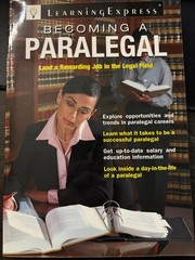 Becoming a Paralegal by LearningExpress Staff (2010, Trade Paperback)