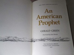 GERALD GREEN An American Prophet Franklin Library 1977 Book Leather 1st Edition