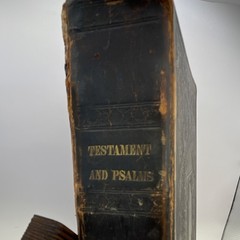 American Bible Society 1843 New Testament Psalms Leather Illustrated Bible Book