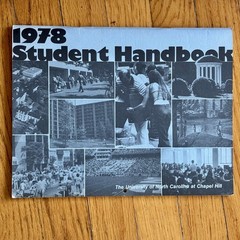 1978 Student Handbook—University of North Carolina—Chapel Hill—Calendar—54 Pages