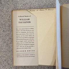 1943 Collected Stories of William Faulkner Random House Hardcover Dust Jacket
