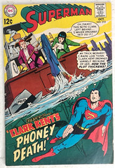 DC Comics ? SUPERMAN #210 ? 12¢ Comic 1968 ? Clark Kent’s Phoney Death!