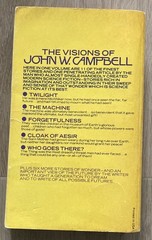 Vintage Paperback: Best of John W. Campbell – 1st Printing – 1976