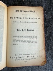 Antique 1908 My Prayer Book Rev F X Lasance Benziger Bros Leather Catholic 1909