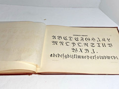 ANTIQUE BECKER’S ORNAMENTAL PENMANSHIP & DRAUGHTSMAN’S LETTER BOOK 33 ENGRAVINGS