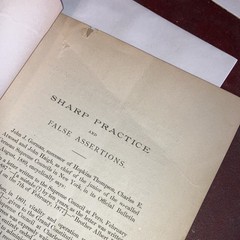 chastisement of a bearer of false witness by Albert Pike, 1889 1st stapled wrap