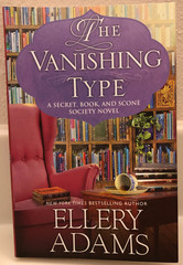The Vanishing Type, Ellery Adams Secret, Book & Scone Society Mystery 5 Like new