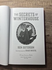 Secrets of Winterhouse by Ben Guterson (2018, Hardcover)