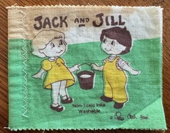 VTG 1979 Peggy Cloth Book Jack and Jill Platt & Munk Patricia Schories Washable
