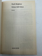 Kitten Let’s Ask German Ruth Brighton 1992 Paperback Rare 143 Pages A Novel