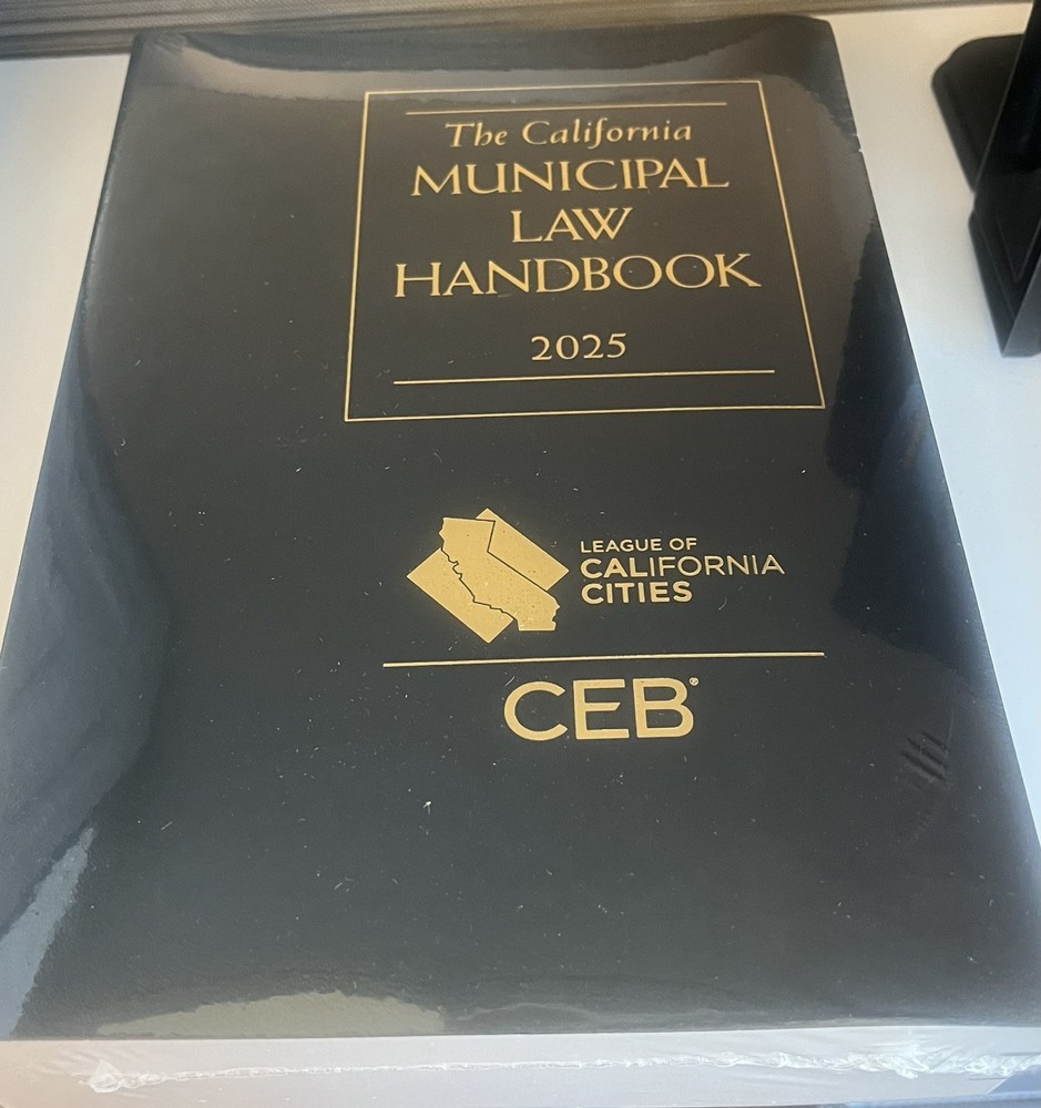 CEB California Municipal Law Handbook Aug. 2025 List price:$600 New In Plastic