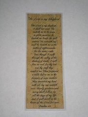 PRIMITIVE THE LORD IS MY SHEPERD PSALMS 23 LAMINATED BOOKMARK – CL